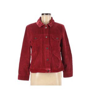 J. Jill Red Corduroy Jacket Size XL